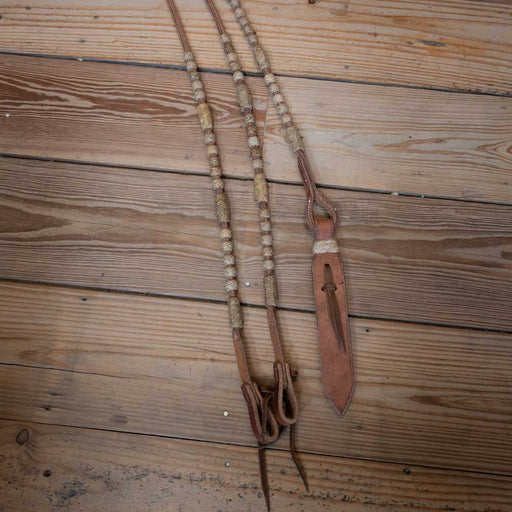 Handmade Rawhide Romel Reins Tack - Reins MISC