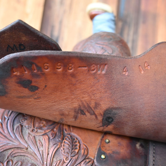 13.5" USED MARTIN X-T TEAM ROPING SADDLE Saddles - Used Martin Saddlery