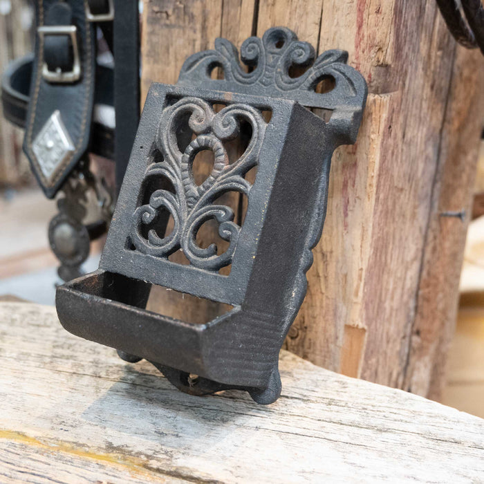 Antique Cast Iron Match Box Holder