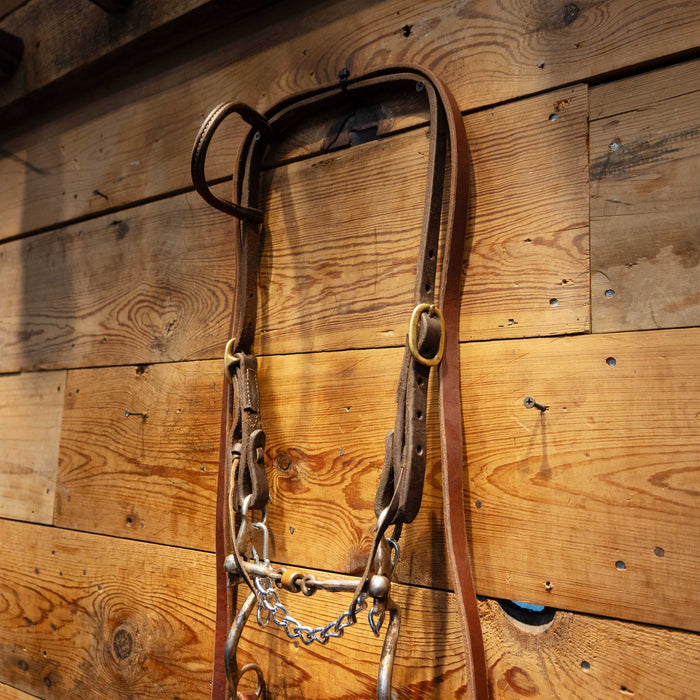Dog Bone w/ Copper Roller Bridle Rig Tack - Rigs MISC