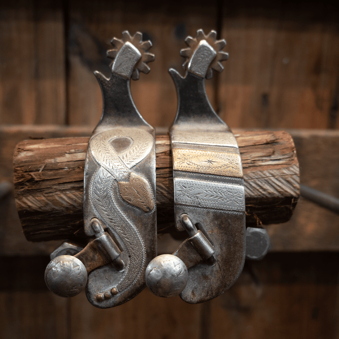 JD Moss Rattlesnake 10pt. Spurs