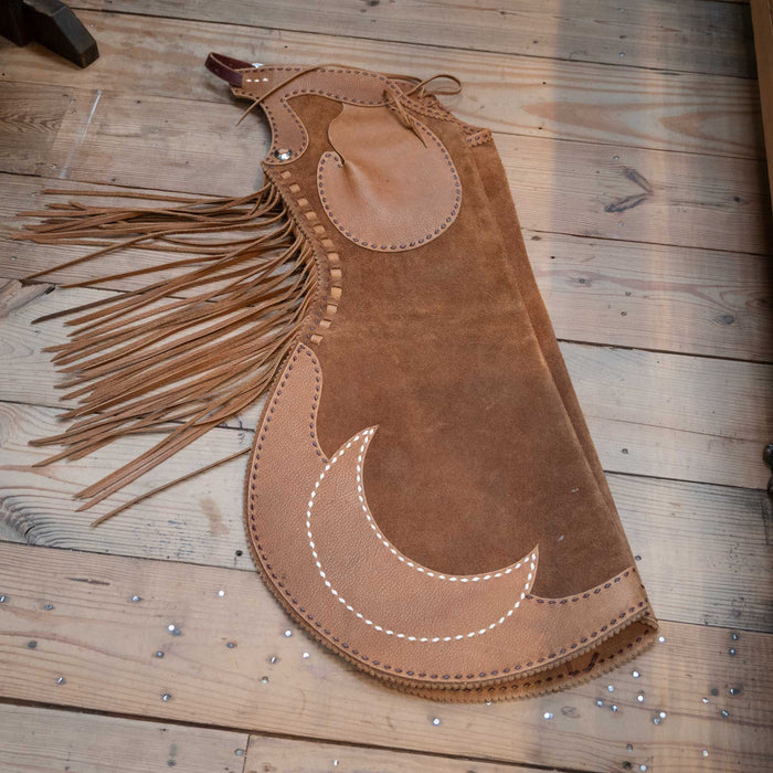 NEW Rust Stepthrough Chaps with Moons