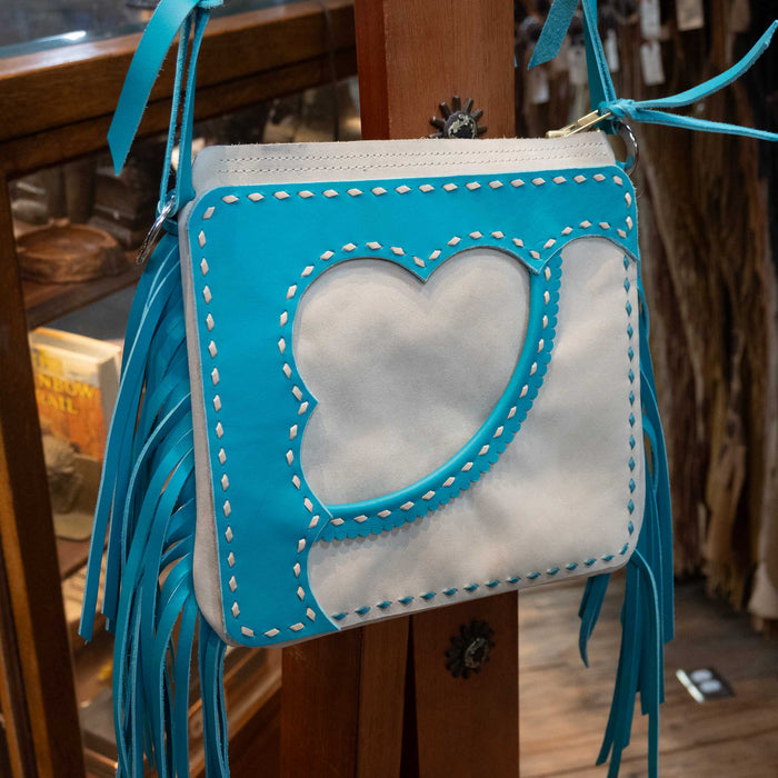 Handmade Selina Pool Turquoise Blue Chap Purse WOMEN - Accessories - Handbags - Crossbody bags Selina Pool