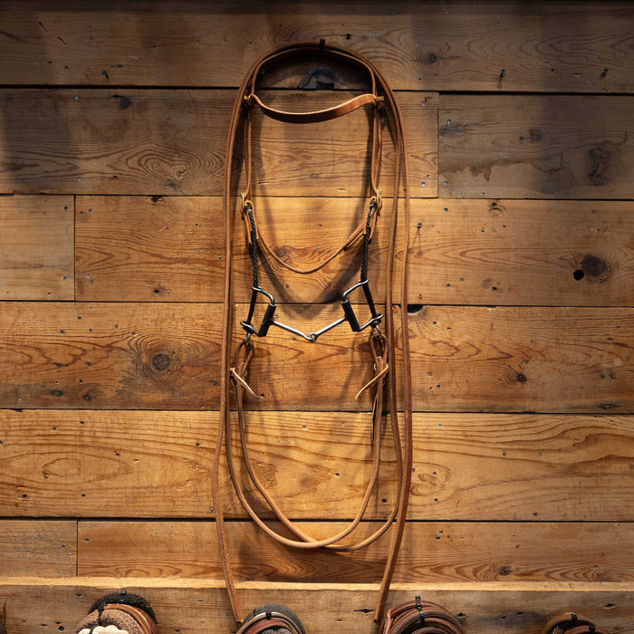Smooth Snaffle Draw Gag Bridle Rig Tack - Rigs MISC