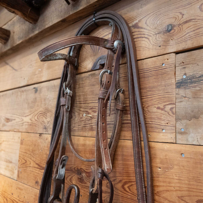 U.S. Cavalry Solid Port Bridle Rig w/ Browband Headstall
