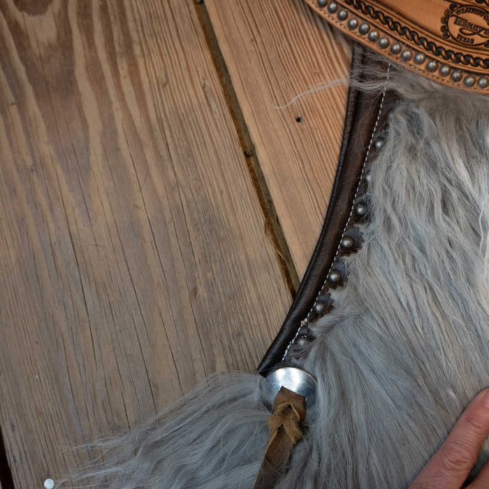 Silver Frost Angora Wolley Shotgun Chap