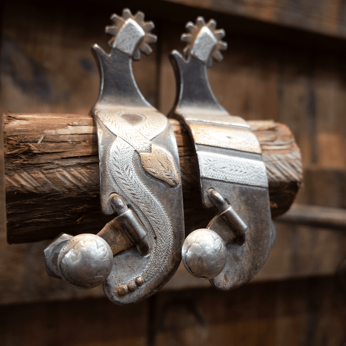 JD Moss Rattlesnake 10pt. Spurs