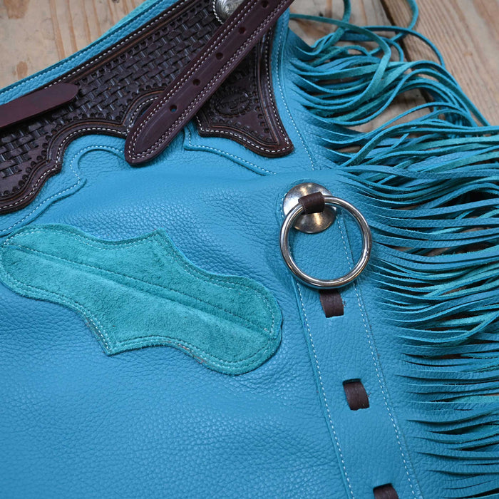 Teskey's Small Turquoise-Aqua Chaps 2201 Tack - Chaps & Chinks Teskey's