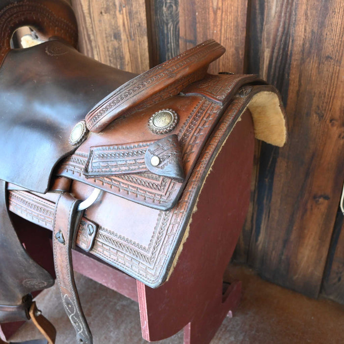 16.5" USED TODD JEYS CUTTING Saddles - Used Todd Jeys