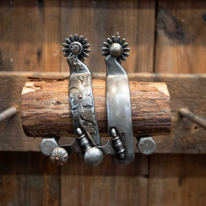 Kerry Kelley Silver Mounted 16pt Spurs Tack - Spurs Kerry Kelley