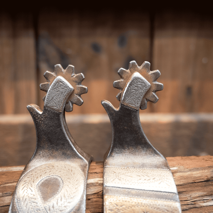 JD Moss Rattlesnake 10pt. Spurs