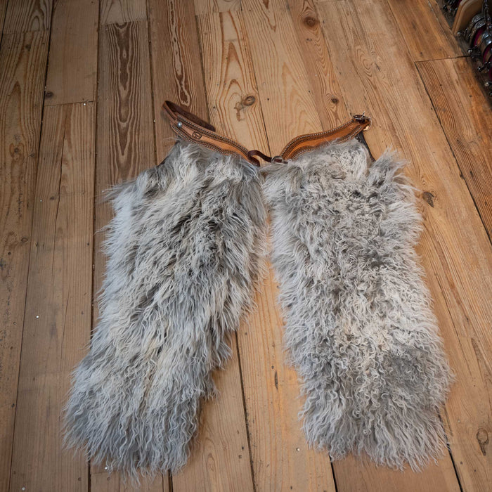 Silver Frost Angora Wolley Shotgun Chap