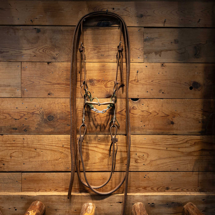 Copper Wrapped Snaffle Bridle Rig Tack - Rigs MISC