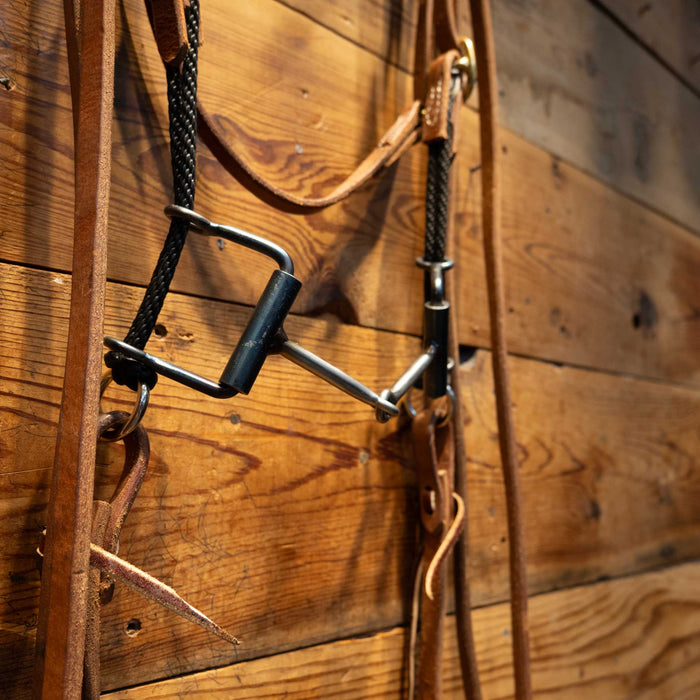 Smooth Snaffle Draw Gag Bridle Rig Tack - Rigs MISC