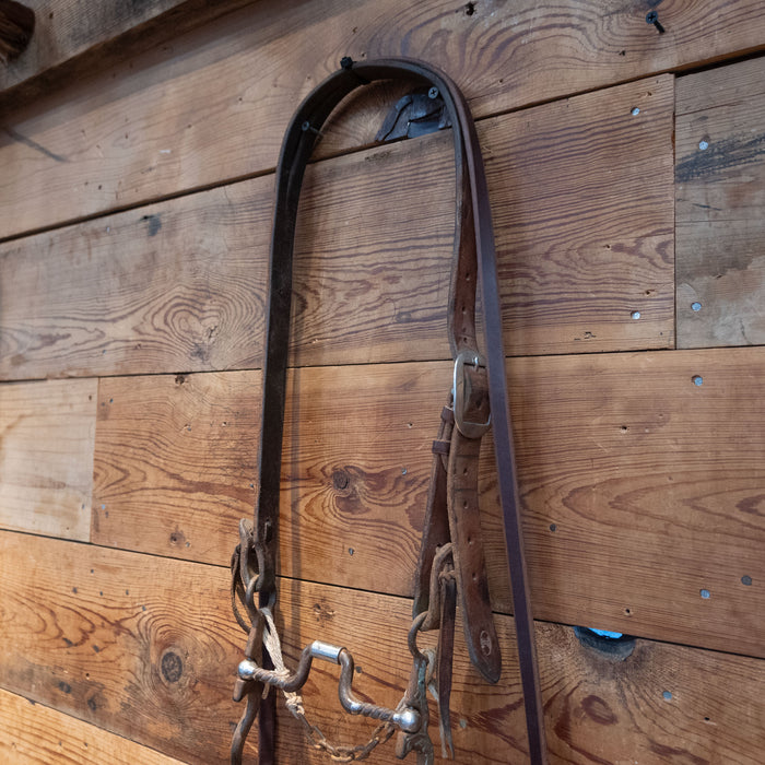 Kerry Kelley Silver Mounted Twisted Wire Hinge Port Bridle Rig