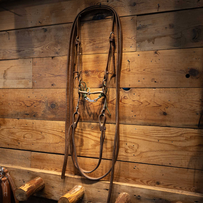 Copper Wrapped Snaffle Bridle Rig Tack - Rigs MISC