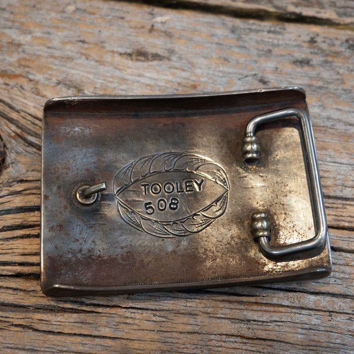 TOOLEY 508 Silver engraved Indian Belt Buckle