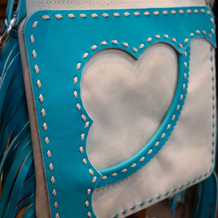 Handmade Selina Pool Turquoise Blue Chap Purse WOMEN - Accessories - Handbags - Crossbody bags Selina Pool