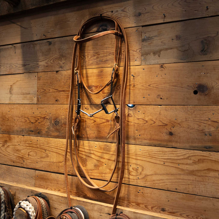 Smooth Snaffle Draw Gag Bridle Rig Tack - Rigs MISC