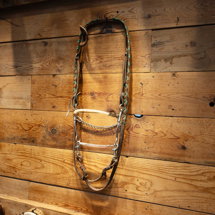 Lariat Nose Hackamore Bridle Rig