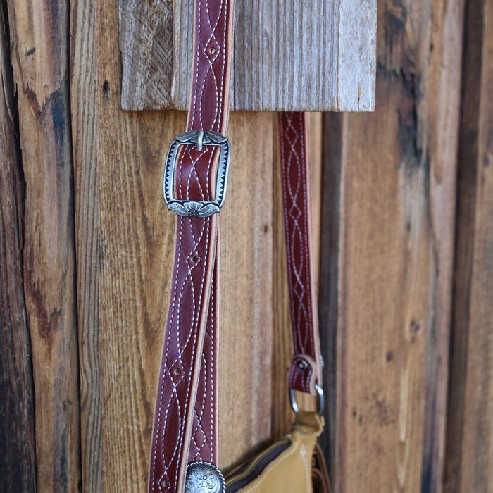 Handmade Smooth Ginger Crossbody Chap Purse