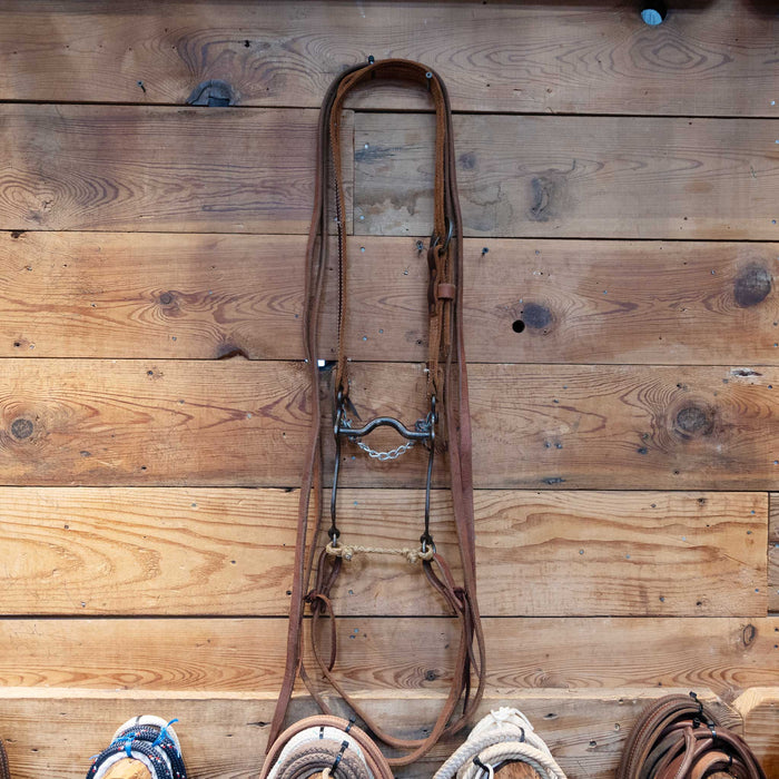 B. Brown Solid Port Bridle Rig