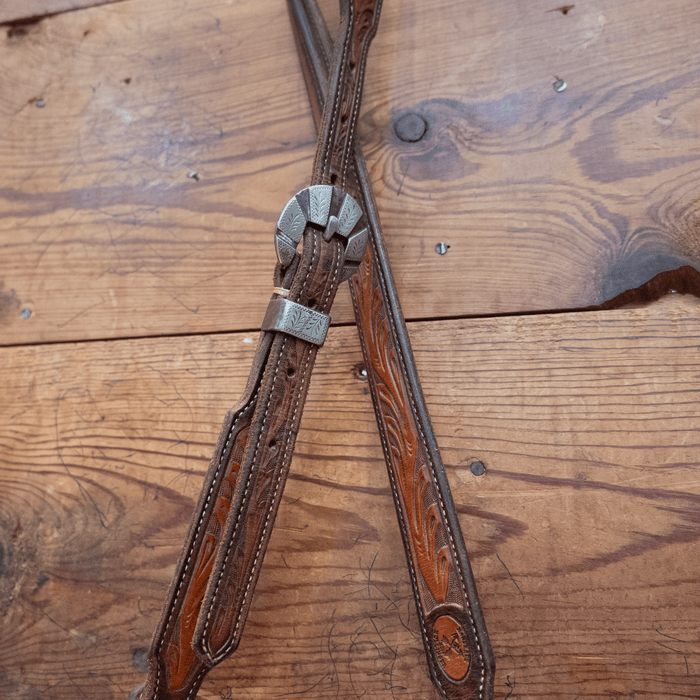 Ross Bullinger 1/2" Split Ear Headstall w/ Kerry Kelley Buckle
