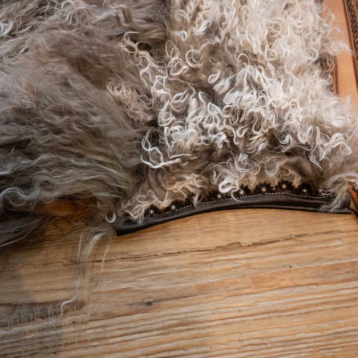 Brown Frosted Angora Wooley Shotgun Chaps