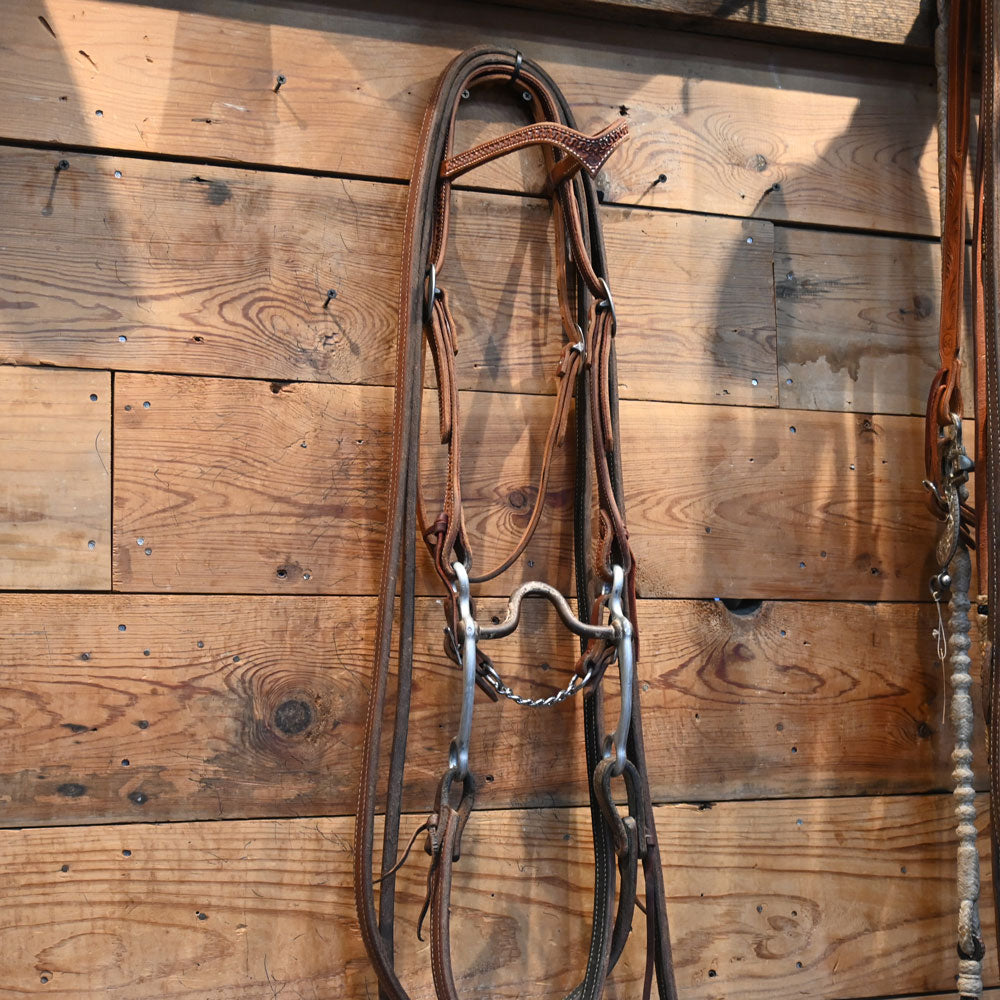 Bridle Rig - Solid Port with Aluminum Shanks Bit RIG942 Tack - Rigs MISC