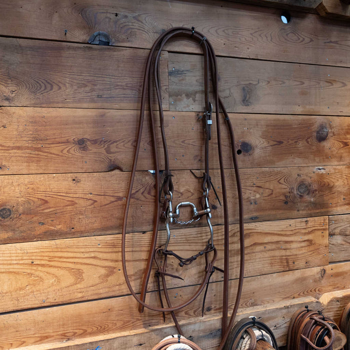 Kerry Kelley Silver Mounted Milk Man Hinge Port Bridle Rig