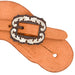 Cowperson Tack Men's Roughout Buckaroo Spur Straps w/Fancy Buckle Tack - Spur Straps Cowperson Tack