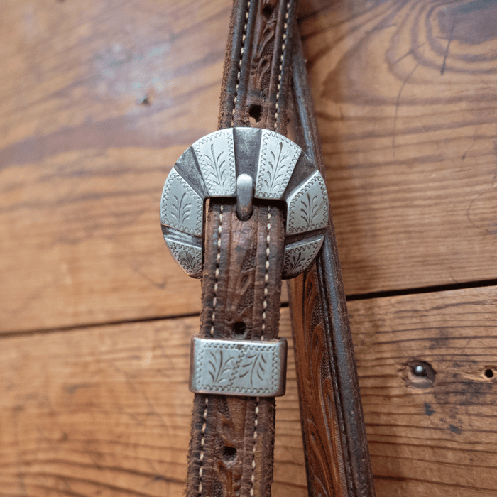 Ross Bullinger 1/2" Split Ear Headstall w/ Kerry Kelley Buckle