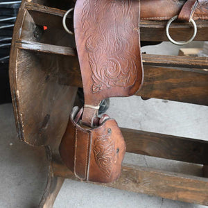 Vintage Western Cowboy Saddle - Western Decor  _CA735 Collectibles MISC   