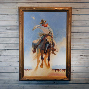 Western Art - John Moyers "Turbulence" _CA709 Collectibles John Moyers