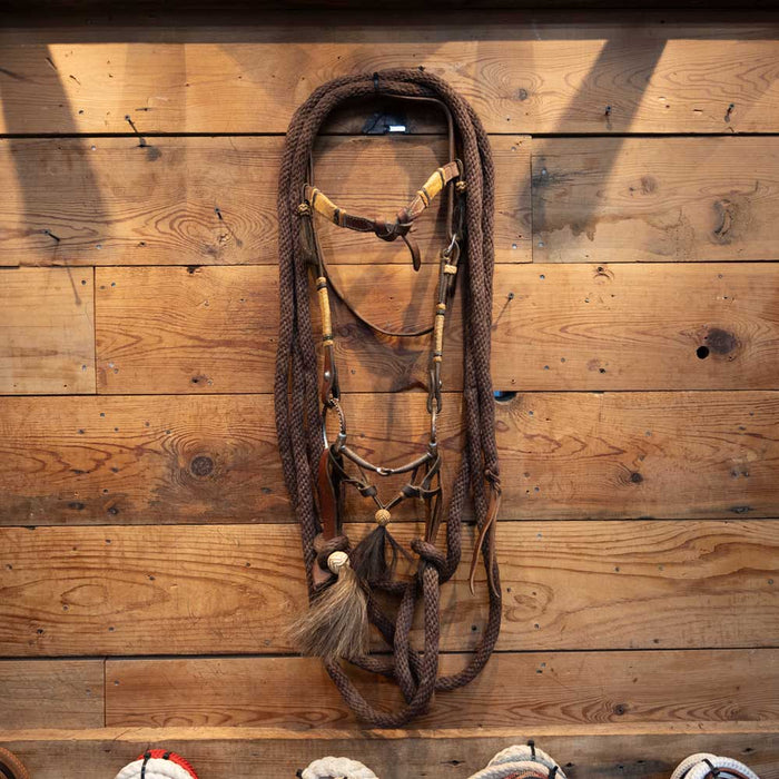 Sheridan D-Ring Snaffle with Silver Mounted bridle rig Tack - Rigs SHERIDAN