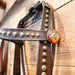Vintage Brass Dotted Bridle w/Cavesson & Silver engraved Port Bridle Tack - Rigs MISC