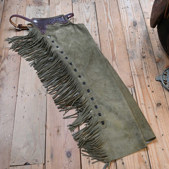 Teskey's Medium Roughout Shotgun Chaps 2203 Tack - Chaps & Chinks Teskey's