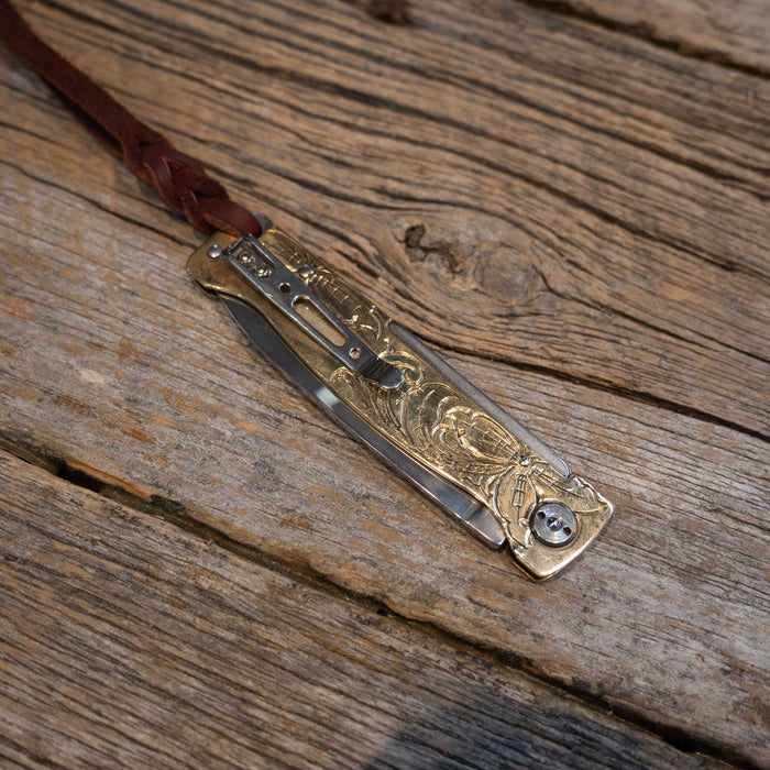 Kamphaus Engraved Brass Pocket Knife Knives Kamphaus