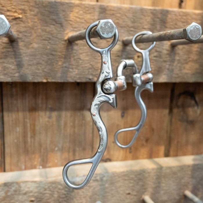 Silver Mounted Kerry Kelley 02S Milkman Hinge Port Bit