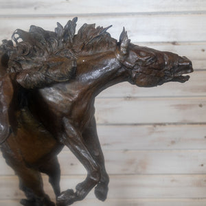 Original Bronze Sculpture "My Own Buckin Business" By Greg Kelsey _CA692 Collectibles Greg Kelsey   