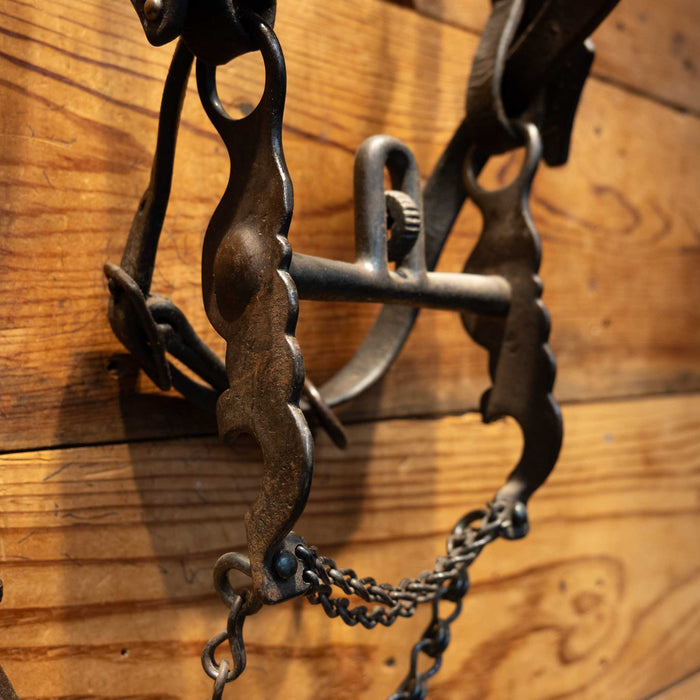 Amazing 1940's Vintage Silver Dotted Bridle & Cavesson Rig w/ Buerman Bit Tack - Rigs MISC
