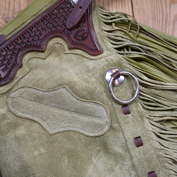 Teskey's Small Roughout Shotgun Chaps 2204 Tack - Chaps & Chinks Teskey's