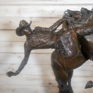 Original Bronze Sculpture "My Own Buckin Business" By Greg Kelsey _CA692 Collectibles Greg Kelsey   