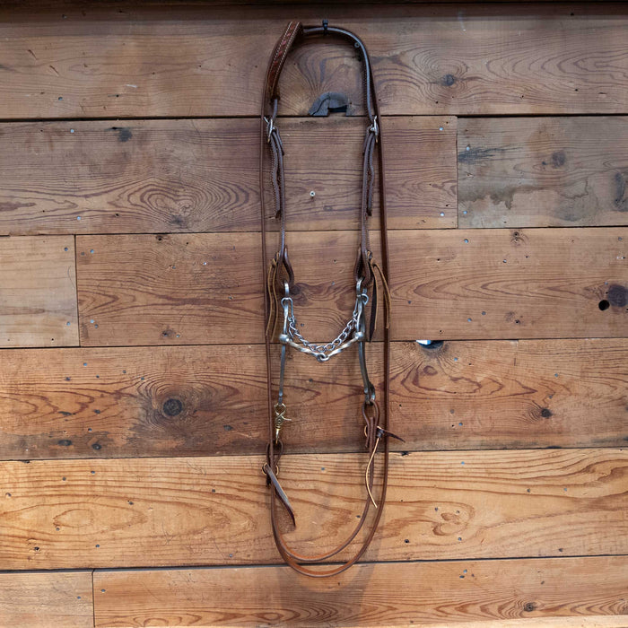 Jesse Hoover Slow Twist Snaffle Bridle Rig