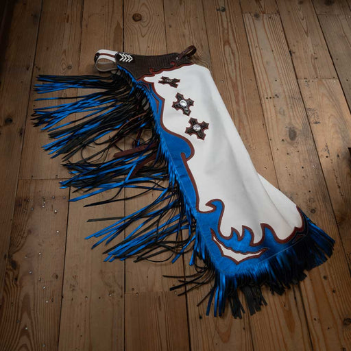 Jerry Beagley Red White & Blue Adult Rodeo Chaps Tack - Chaps & Chinks Jerry Beagley