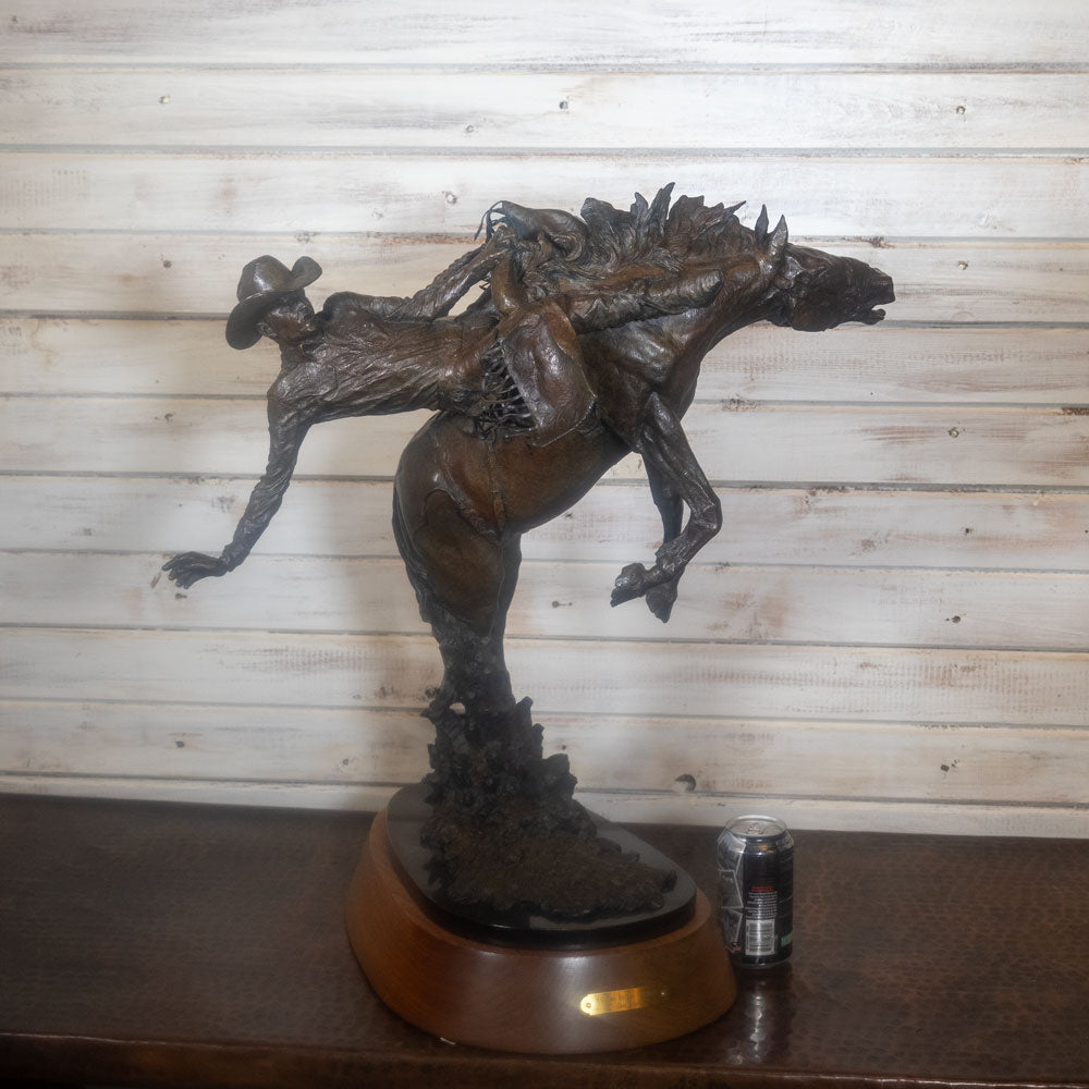 Original Bronze Sculpture "My Own Buckin Business" By Greg Kelsey _CA692