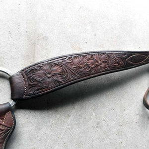 Used Farris Floral Tooled Breast Collar Sale Barn TESKEY'S