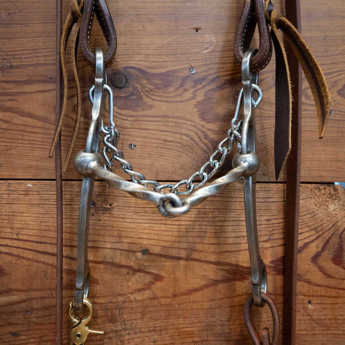 Jesse Hoover Slow Twist Snaffle Bridle Rig