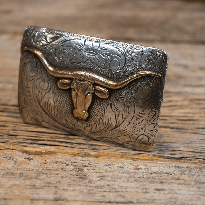 1940's - 50's Keystone Bro's Steer Head Belt Buckle