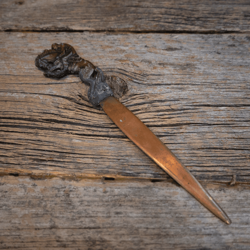 Heavy Antique Bucking Horse Letter Opener Collectibles Teskey's
